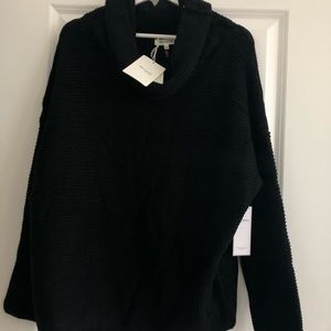 Black turtleneck sweater